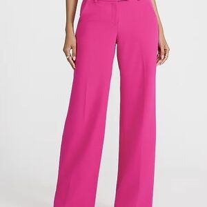 Neon Berry. Express Fuchsia Wide-Leg Trousers
